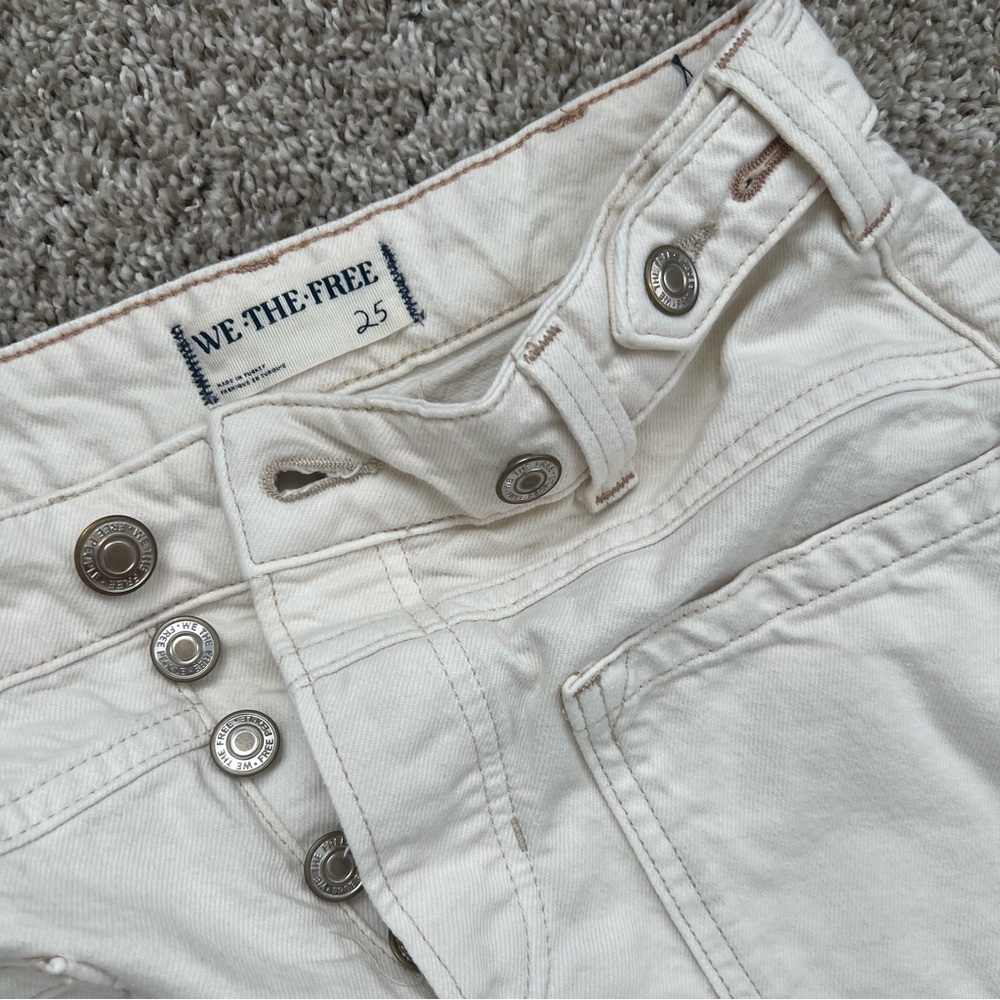 Free People Cream Women Jeans